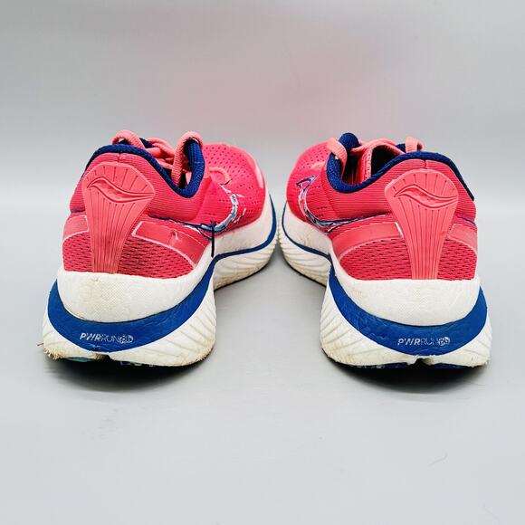 Saucony Shoes Womens 7 Pink Blue Endorphin Speed Road Running Athletic Sneakers - Picture 8 of 13